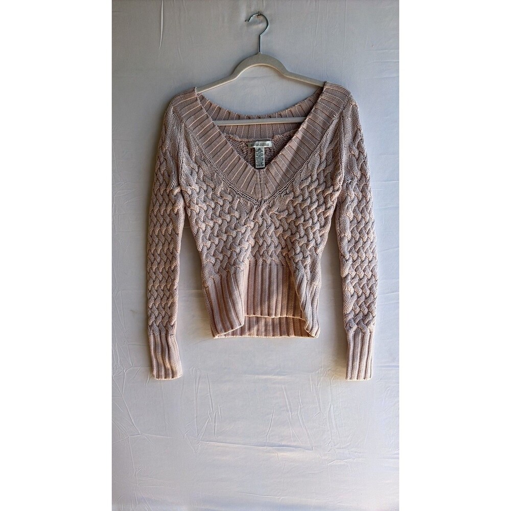 Banana Republic Extra Fine Italian Merino Wool Cable Knit Sweater